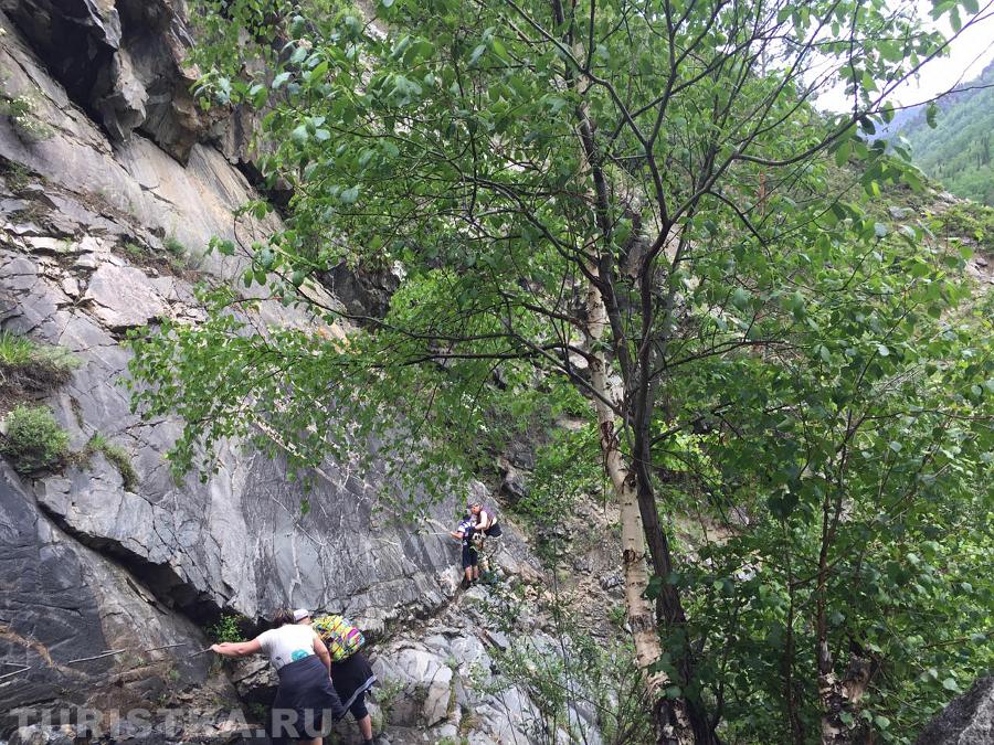 Дорога к водопаду Учар