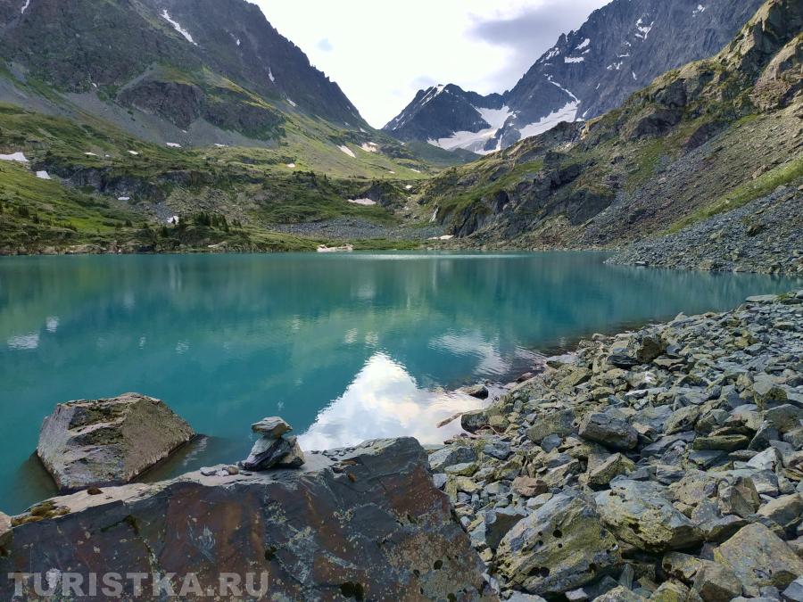Озеро Куйгук, вид с левого берега (орографически)