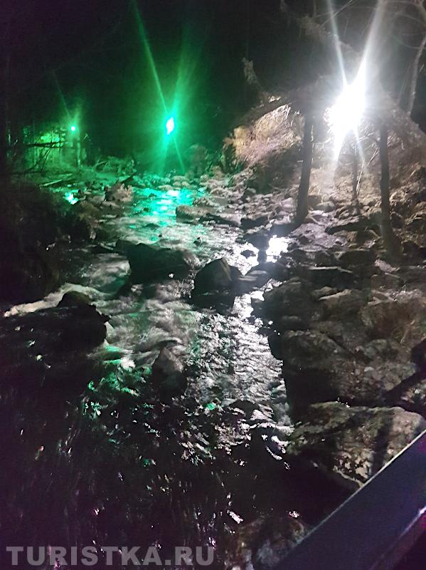 Третья речка при вечернем освещении