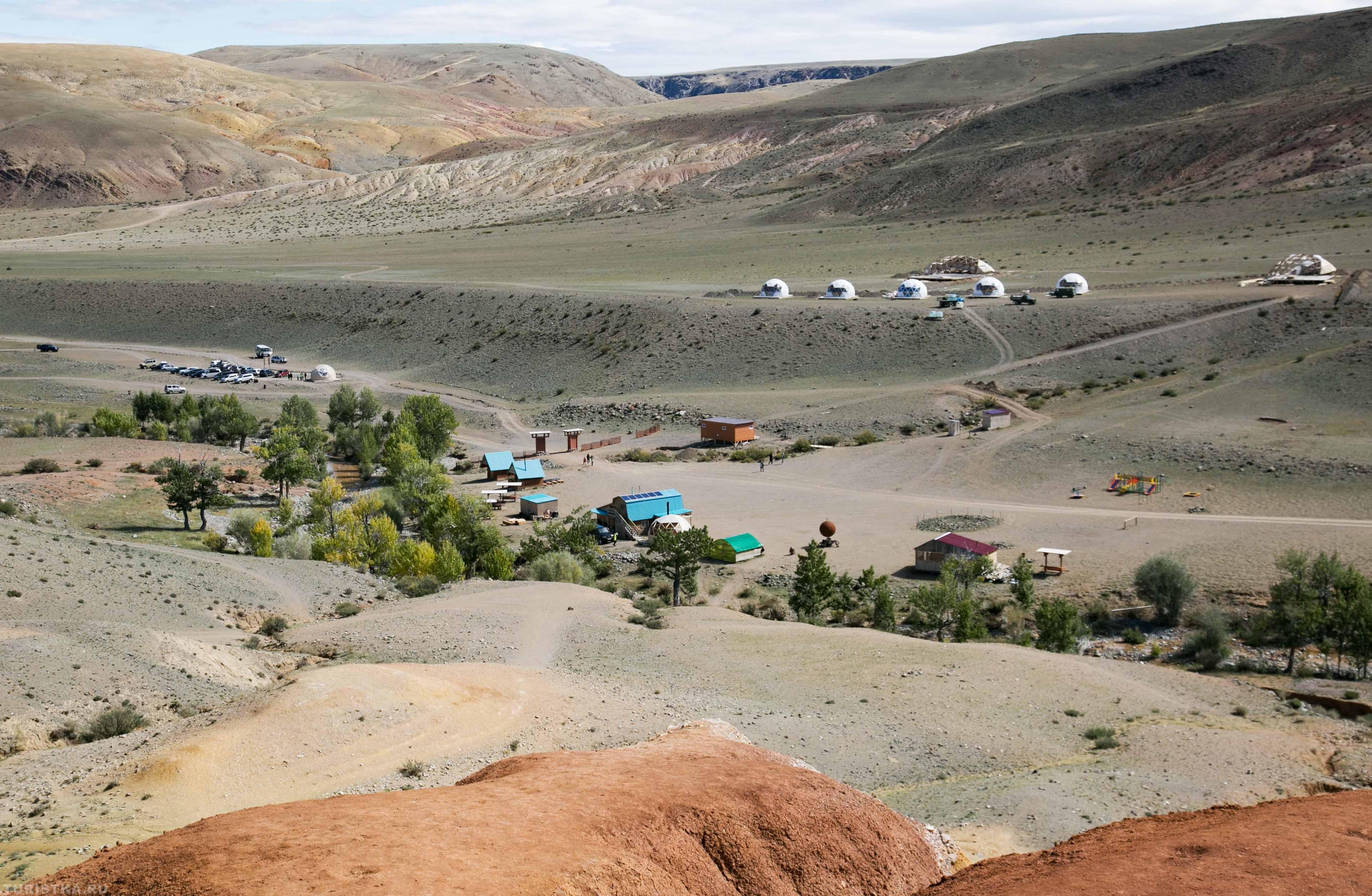 Тарбазы и вид сверху.