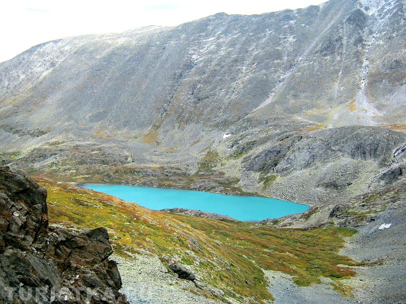 Озеро Акчан с перевала Куйгук