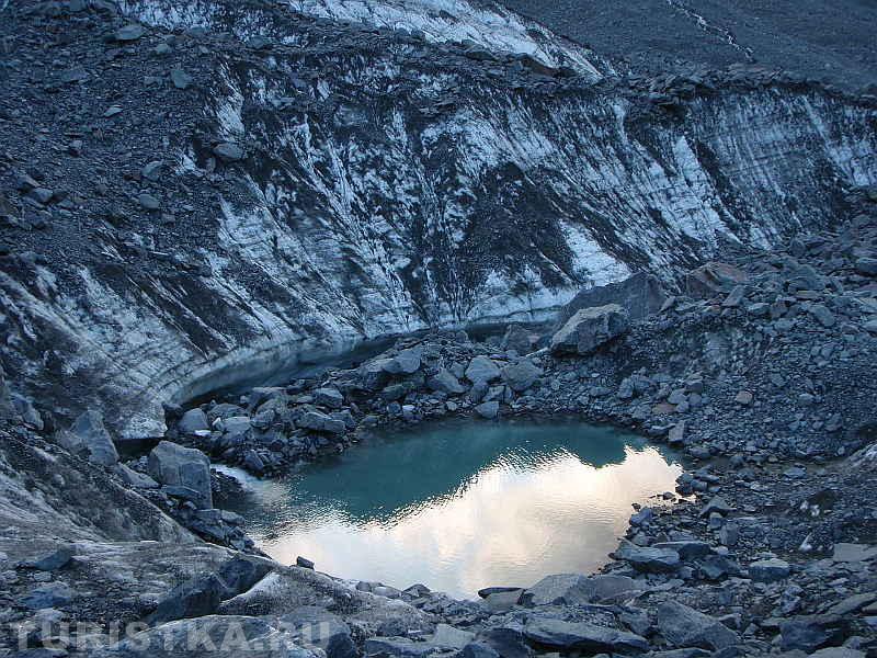 Озеро на леднике