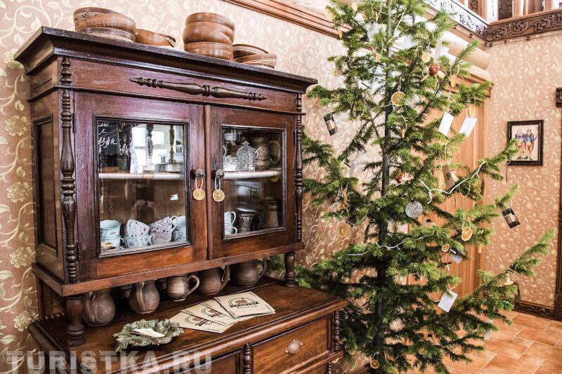Трактир "Гоголь" новогодние интерьеры.