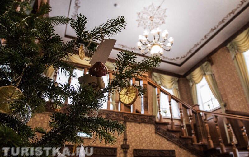 Трактир "Гоголь" новогодние интерьеры.