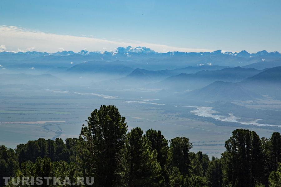 Вид на Белуху и Уймоснкую долину