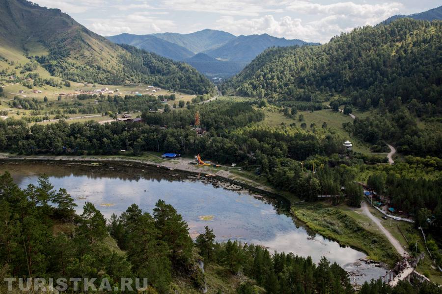 Вид с горы Бешпек, Алтай.