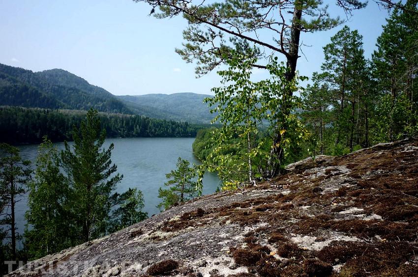 Вид на Бию с горы Баданка