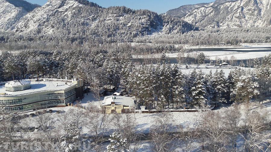 Река Катунь в районе аквапарка