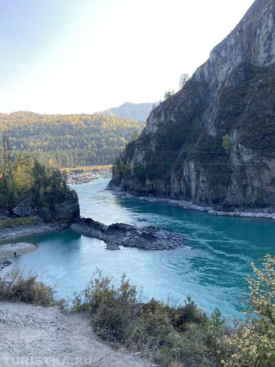 Алтай. Изумрудная Катунь.Вид с козьей тропы