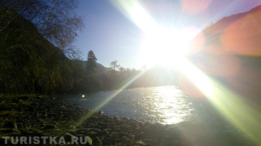 Река Чуя за селом Акташ.