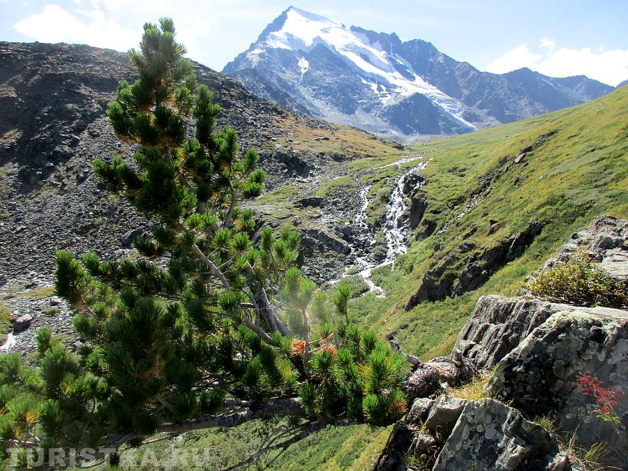 По дороге к озерам, вид на гору Ак-Оюк