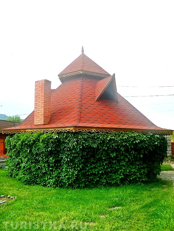 Беседка с гриль-камином