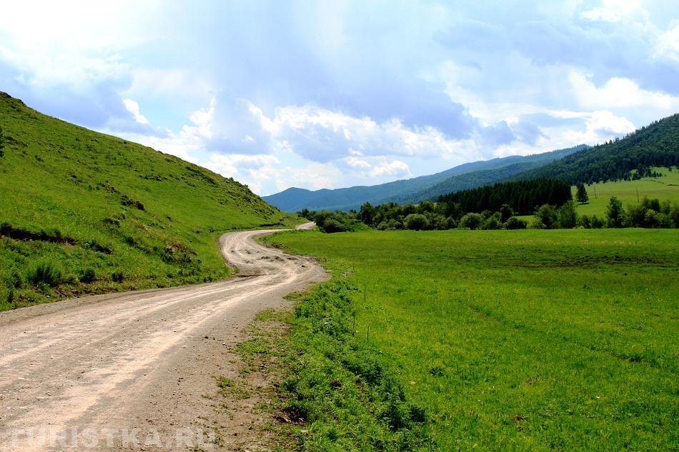 Дорога по Солонешенскому району : Алтайский край