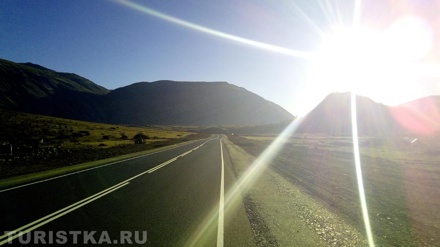 Дорога от Акташа до Гейзерового озера. 