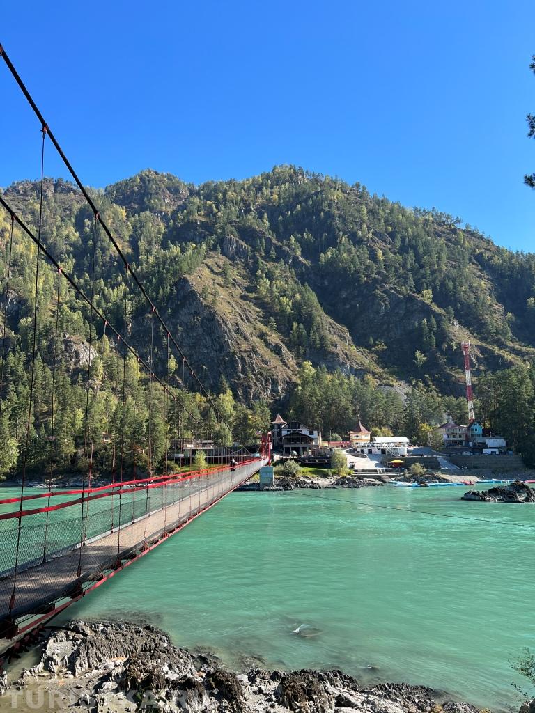 Автор: Феоктистова Анна. Мост через Катунь  на "Царской охоте"