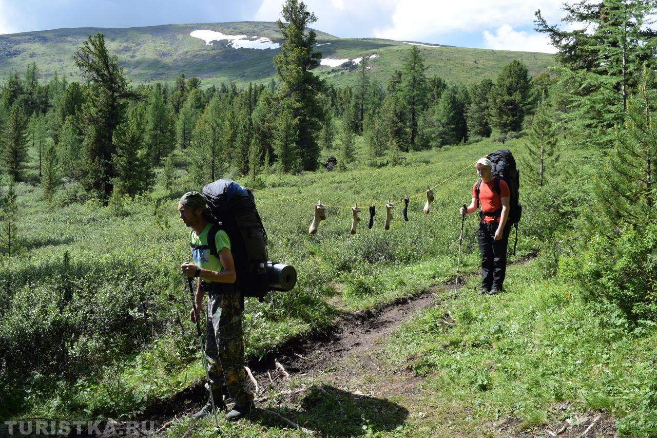"Чтоб в походе наш носок не стал твердым, как сапог!", 2016 год, где-то на просторах Горного Алтая