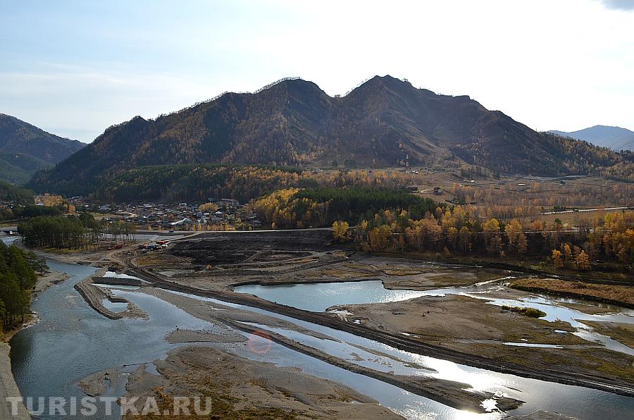 Вид на долину Чемальского водохранилища