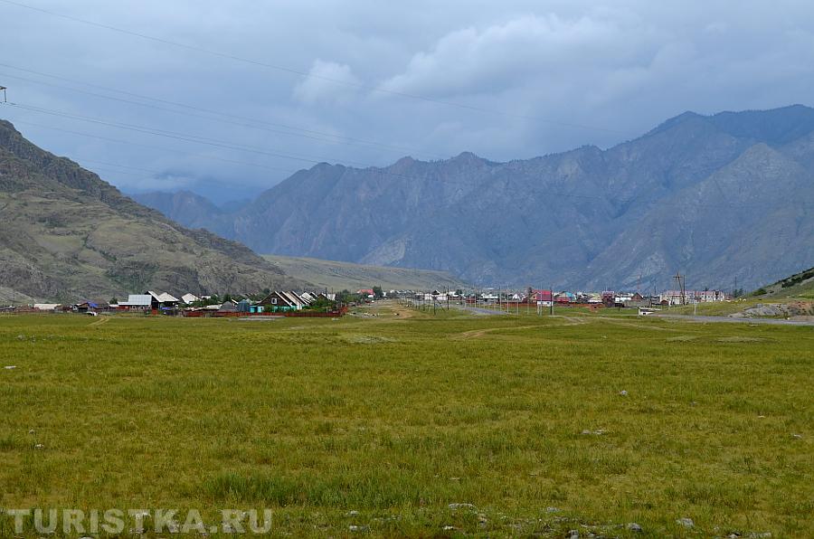 Вид на село Иня от кургана