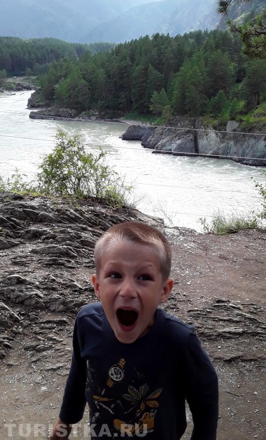 1. "Катунь не перекричать!"  Река Катунь Чемальская ГЭС.