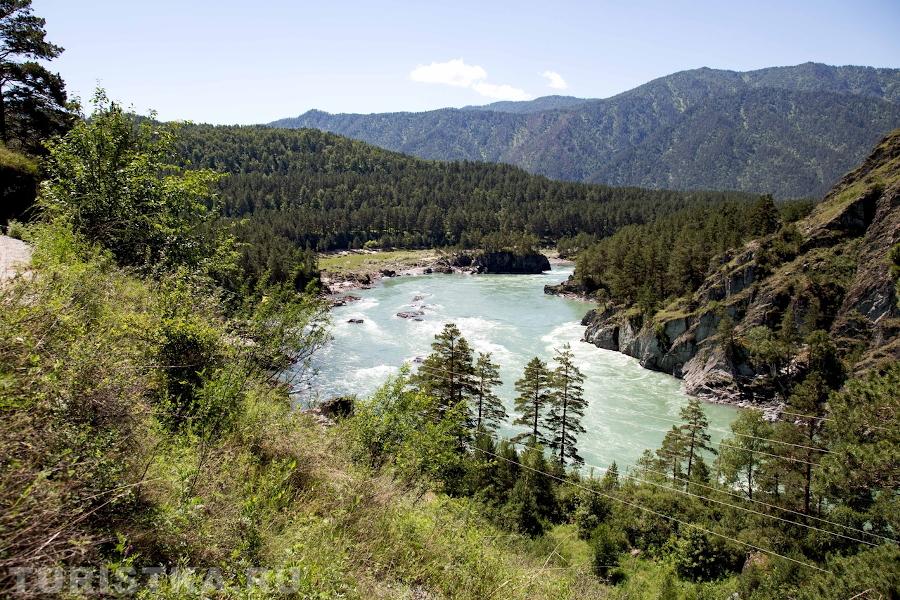 Вид на Катунь с козьей тропы