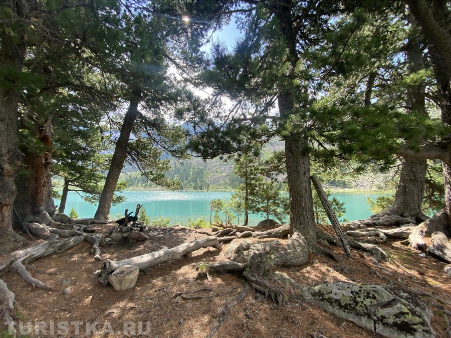 Стоянка на озере Крепкое