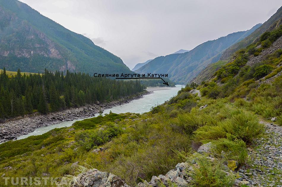  Дорога к слиянию Катуни и Аргута