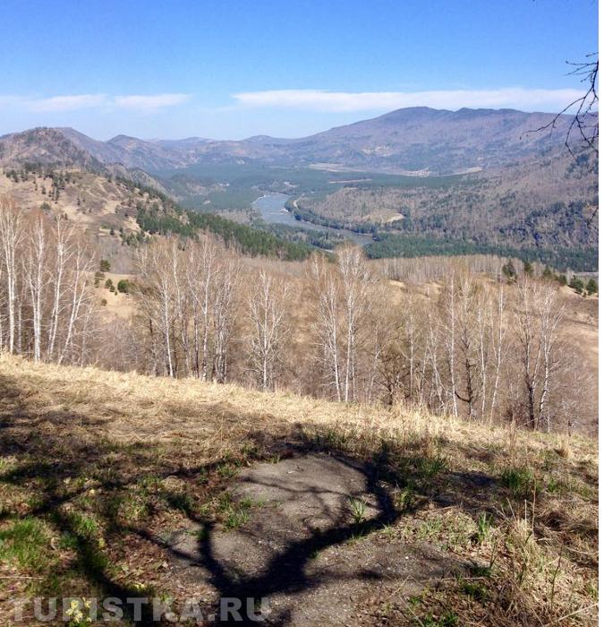 Вид на долину реки Катунь