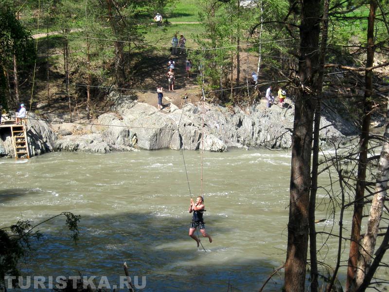 Тарзанка на Чемальской ГЭС