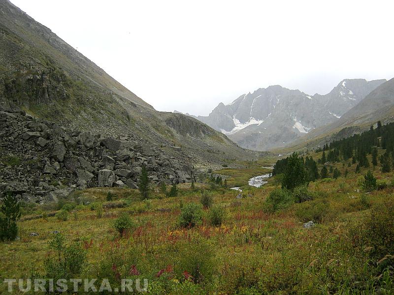Вид с последней стоянки в лесу перед озером Акчан