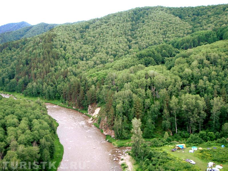 Река Песчаная и устье реки Быстрой в урочи