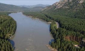 Чуйский тракт возле села Манжерок