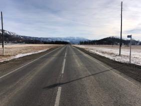 Дорога Талда - Тюнгур с разметкой