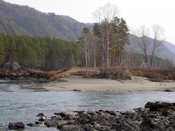 Горный Алтай : Река Катунь ноябрь 2017