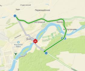 Схема объезда