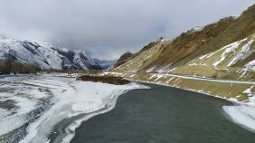 Алтай. Катунь перед Курайской степью