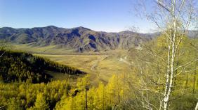 Фотоконкурс Золототая осень на Алтае 2018. Вид на перевал Чике-Таман со старой дороги. 