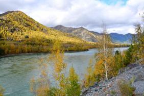 Фотоконкурс Золотая осень на Алтае 2020. Обзорная площадка недалеко от ущелья Че-Чкыш. Дата 27.09.2020