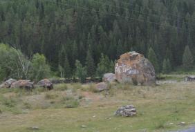 Граффити на камнях и скальных пород на Алтае. 