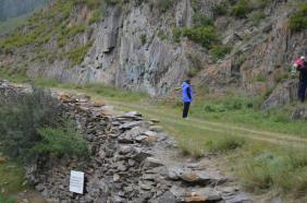 Граффити на камнях и скальных пород на Алтае. 