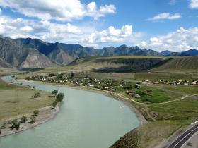 Горный Алтай : Катунские террасы : Катунские террасы над селом Малый Яломан