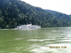 Горный Алтай : Телецкое озеро : Теплоход Пионер Алтая на Телецком озере