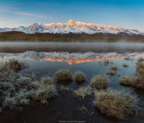 Фотоконкурс Золотая осень на Алтае 2020. Рассвет на озере Джангысколь  Дата: 09.2020