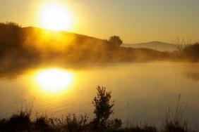 Фотоконкурс Золототая осень на Алтае 2018. Пруд в с. Усть-Козлуха, Алтайский край