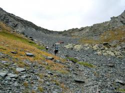 Горный Алтай : Перевал Куйгук : Путь по курумнику из долины Акчан