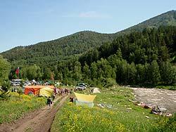 Горный Алтай : Фестиваль Песчаная-2011 : Фестивальная поляна