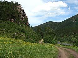 Горный Алтай : Фестиваль Песчаная-2011 : Скала со смотровой площадкой