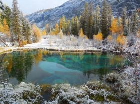 Золотая осень 2023 - Гейзерное озеро несколько лет назад 