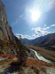 Золотая осень 2023 - Река Чуя с обзорной площадки Ак Бом