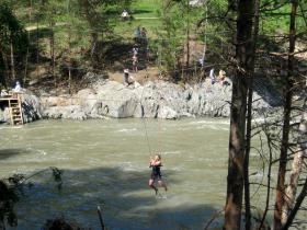 Горный Алтай : Тарзанка на Чемальской ГЭС