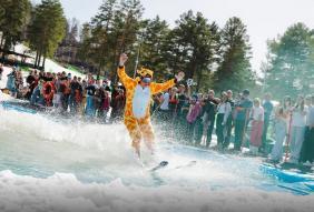 курорт Манжерок Прыжок в лето